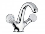 GIULINI G. Odessa Swarovski Crystal bateria umywalkowa z korkiem chrom 3961 24H