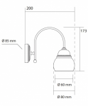 Kerasan Retro Lampy do lustra, złote 731691