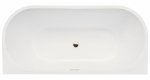 Besco Vica Slim+ wanna symetryczna 170 + syfon z przelewem czarny WAVS170C+
