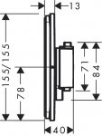 Hansgrohe ShowerSelect Comfort E Bateria wannowo-prysznicowa podtynkowa termostatyczna chrom 15572000