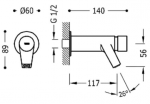 Tres Trestronic Programowalna bateria umywalkowa podtynkowa chrom 012.100.03
