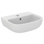 Ideal Standard Esedra Umywalka wisząca 45x36 cm z otworem na baterię, z przelewem, biała T281101