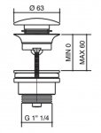  Giulini Korek klik-klak 050CL/BR bronzo 