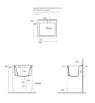 Kerasan 9165K6 AQUADOM szafka 60X50 ROVERE CHIARO