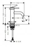 Hansgrohe Tecturis S Jednouchwytowa bateria umywalkowa 110 z główką Bidetta i wężem prysznicowym 160 cm Czarny Matowy 73313670