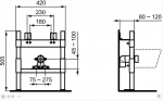 Ideal Standard prosys rama do bidetu wiszącego R015967