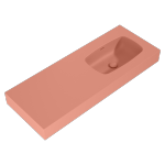 Elita UMYWALKA DIMPLE 120 PRAWA (60+60) ścienna MARMUR TERRA PINK MATT 168883 / RE041202026600