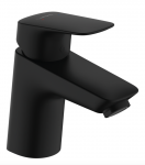 Hansgrohe Logis Jednouchwytowa bateria umywalkowa 70 z metalowym kompletem odpływowym z cięgłem czarny mat 71170670