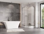 Besco Zarya Chrom kabina półokrągła 80cm ZP80190C