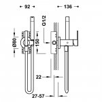 Tres Lex bateria bidetowa bidetka 181222