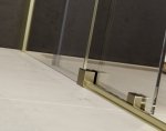 Besco Vayo Gold Kabina prysznicowa przesuwna walk-in 140x200 VYG140200C