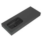 Elita UMYWALKA DIMPLE 120 LEWA (60+60) ścienna MARMUR ANTHRACITE MATT 168870 / RE041201026010