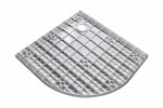 Besco Vexo Marble brodzik półokrągły 90 VM9090P