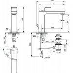 Ideal Standard Edge Jednouchwytowa bateria umywalkowa wysoka z korkiem chrom A7110AA
