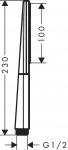 Hansgrohe Rainfinity Słuchawka prysznicowa czarny chrom szczotkowany 26866340