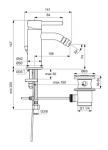 Ideal Standard Ceraline bateria bidetowa czarny mat BC197XG
