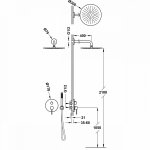 Tres Study Exclusive Zestaw natryskowy z baterią podtynkową Rapid-Box 26228004AC WYSYŁKA