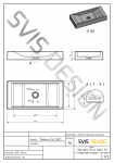  S.V.I.S. Design UMYWALKA 60 CM SIRIUS BASIC - BLACKSMITH, CZARNY I CZERWONY, LAKIER MATOWY