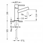 Tres Max bateria umywalkowa chrom 06210301