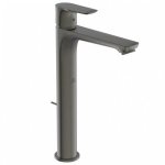 Ideal Standard Connect Air Bateria umywalkowa wysoka z korkiem szary magnetyczny połysk A7025A5