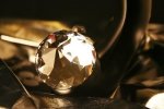 Giulini Giovanni Odessa bateria umywalkowa podtynkowa złota - uchwyty przezroczyste Swarovski 3923/S/ZŁ
