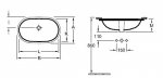 Villeroy & Boch O.Novo Umywalka podblatowa 60x35 cm z przelewem biała Weiss Alpin 41626001   VB089113