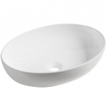 Laveo DESNA umywalka nablatowa owalna 51x39 cm biała VUD6251