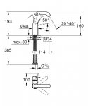 Grohe Essence Bateria umywalkowa bez korka chrom 24176001