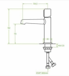 LAVEO PRETTO bateria umywalkowa chrom BAO022D