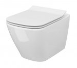 Cersanit CITY SQUARE Zestaw Miska WC z ukrytym montażem, deską duroplastową wolnoopadającą z funkcją łatwego wypinania S701-405