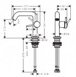 Hansgrohe Tecturis S Jednouchwytowe baterie umywalkowe Fine z CoolStart Czarny Matowy 73320670