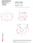 Artceram ATV00201;00 ATELIER miska WC stojąca bezkołnierzowa / BIANCO jednolity