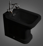 Kerasan 4121K5 WALDORF BIDET MF NERO LUCIDO ORO