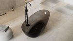 Besco Xara Carbon Grey wanna wolnostojąca 160 maskownica czarny mat WAX160CGB