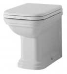 Kerasan Waldorf Miska WC stojąca 55x37cm, czarny połysk 411804