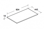 Ideal Standard Connect Air Blat 80 cm do umywalek nablatowych ciemnobrązowy mat E0849VY