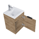 Elita QUBO PLUS SET Szafka + umywalka 40 1D DĄB CANELA PDW 168769/RE020400147050