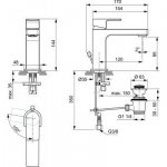 Ideal Standard Edge bateria umywalkowa stojąca chrom A7102AA