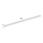 Elita UCHWYT KWADRO PLUS WHITE 60 cm 1 SZT 167901 WYSYŁKA 