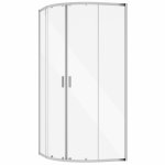 Besco Zarya Chrom kabina półokrągła 80cm ZP80190C