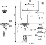 Ideal Standard Connect Air Bateria umywalkowa z korkiem szary magnetyczny połysk A7022A5