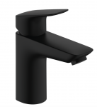 Hansgrohe Logis Jednouchwytowa bateria umywalkowa 100 z kompletem odpływowym Push-Open czarny mat 71107670