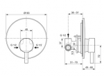 Ideal Standard Ceraline Bateria natryskowa Czarny mat A6940XG