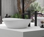 AQG Bateria umywalkowa wysoka Urban Flow Czarny 01URF120NG