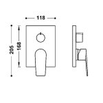 Tres RAPID-BOX Maskownica do wpuszczanego korpusu 2-drożnego Rapid-box 21128110OR