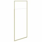Besco ICON GOLD Kabina walk-in ze wspornikiem sufitowym 100cm Złoty ICG100200C