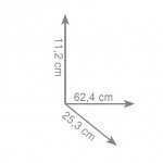 Gedy Edera Półka 62 cm Ścienna chrom ED35
