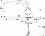 Ideal Standard Melange Bateria umywalkowa stojąca chrom A4287AA