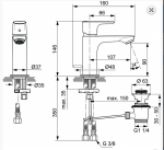 Ideal Standard Connect Air Bateria umywalkowa z korkiem złota A7007A2