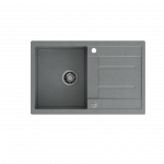 QUADRON MORGAN 111 GraniteQ zlew 1 komora silver stone/elementy stalowe 780x500x220  HB8203U5BSP2O